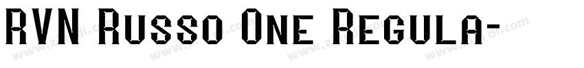 RVN Russo One Regula字体转换 RVN Russo One Regula字体转换